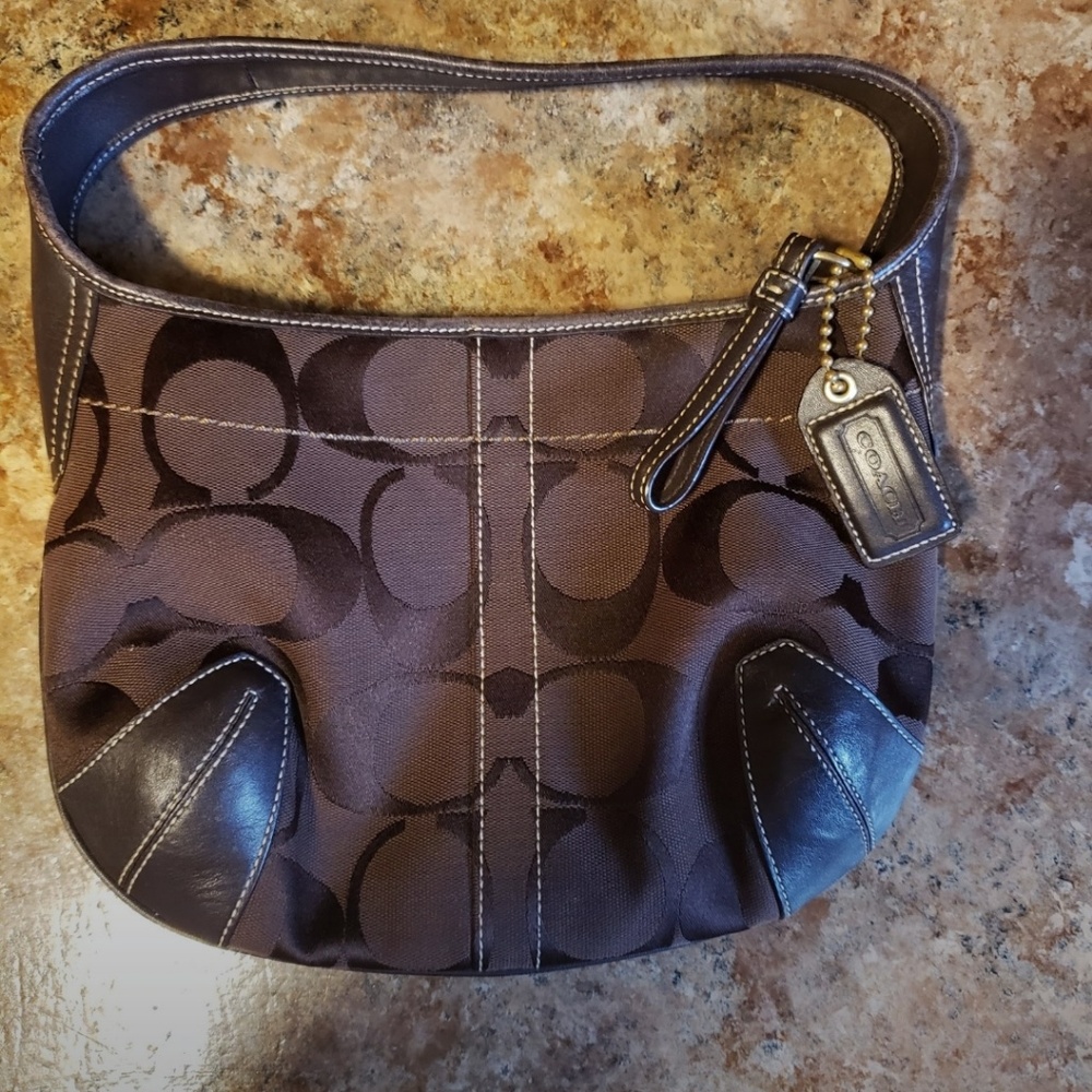 Brown authentic Coach handbag